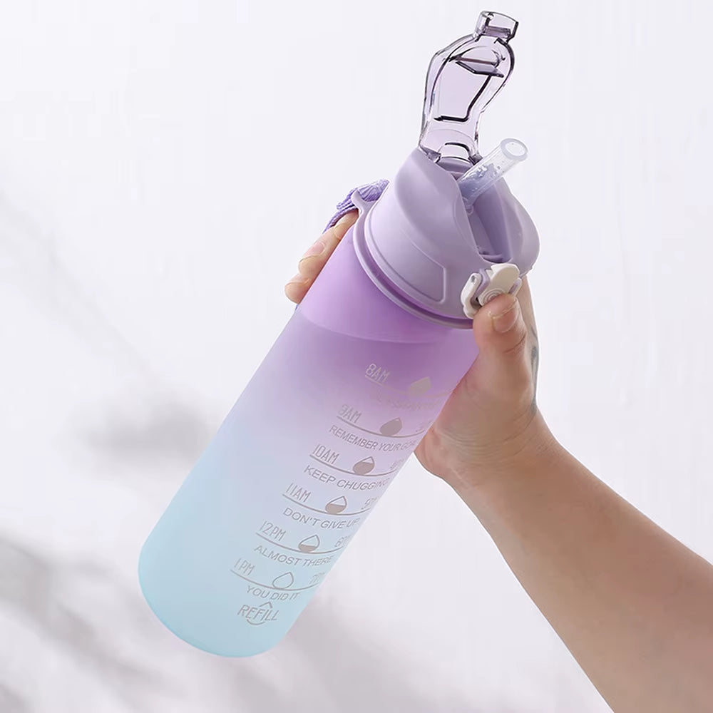 Sports Water Bottle Motivational Portable Water Bottle for Outdoor Sport Fitness