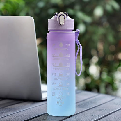 Sports Water Bottle Motivational Portable Water Bottle for Outdoor Sport Fitness