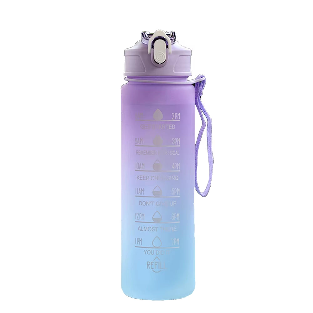 Sports Water Bottle Motivational Portable Water Bottle for Outdoor Sport Fitness