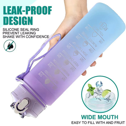 Sports Water Bottle Motivational Portable Water Bottle for Outdoor Sport Fitness